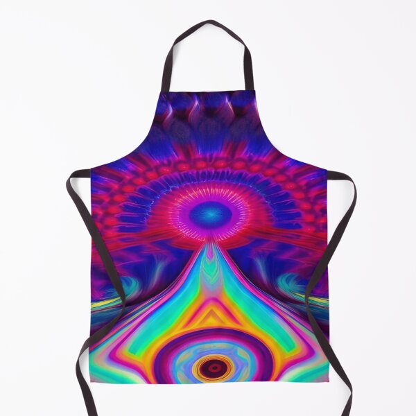 Item preview, Abstraction elemental psychodelic many colors fire and water overlapping art designed and sold by ValleyDream.