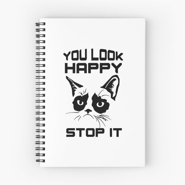 Item preview, You look happy Stop it - Cat designed and sold by Nepaz-Designs.