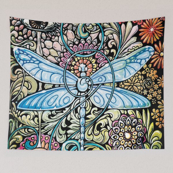 Item preview, Colorful Dragonfly Doodle designed and sold by Ty Meier.
