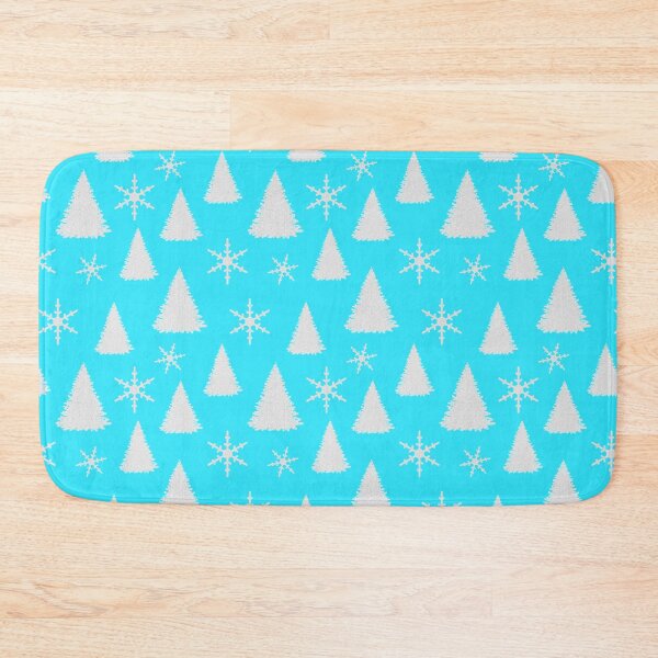 Item preview, Christmas Trees and Snowflakes Blue and White designed and sold by Julie Erin Designs.