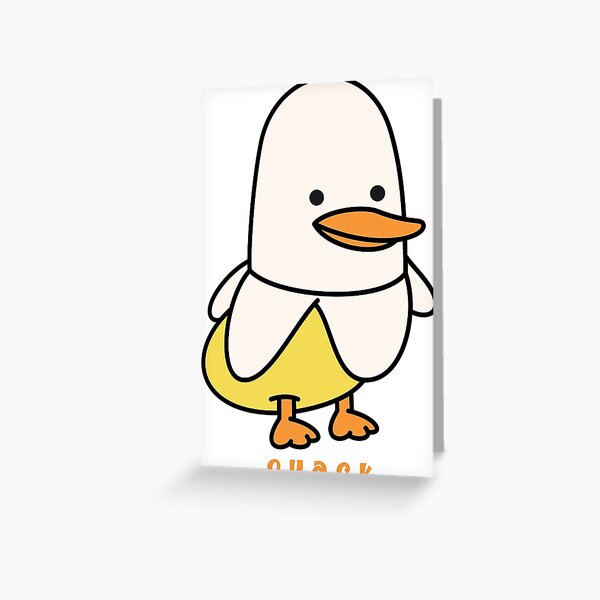 Banana Duck Greeting Card