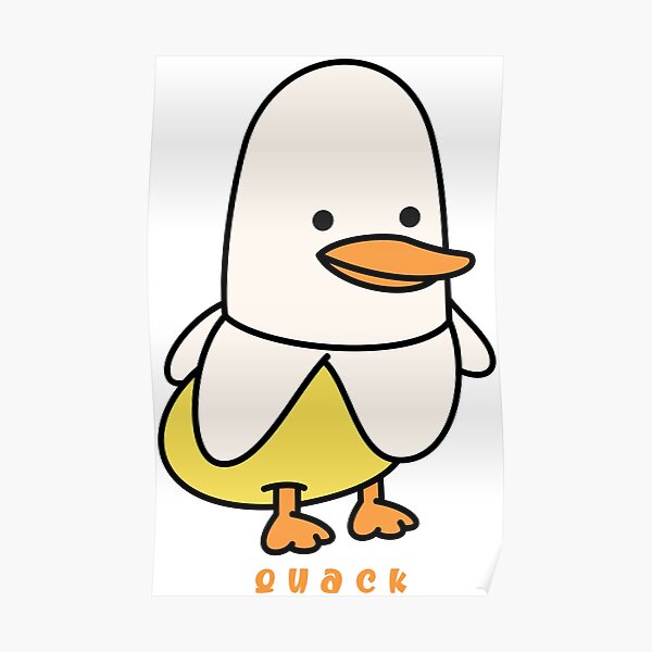Banana Duck Poster