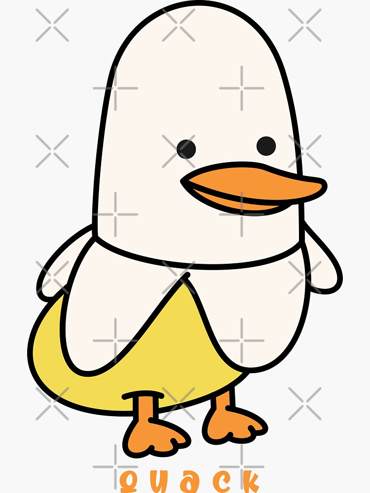 "Banana Duck" Sticker for Sale by taufikrizkyy Redbubble