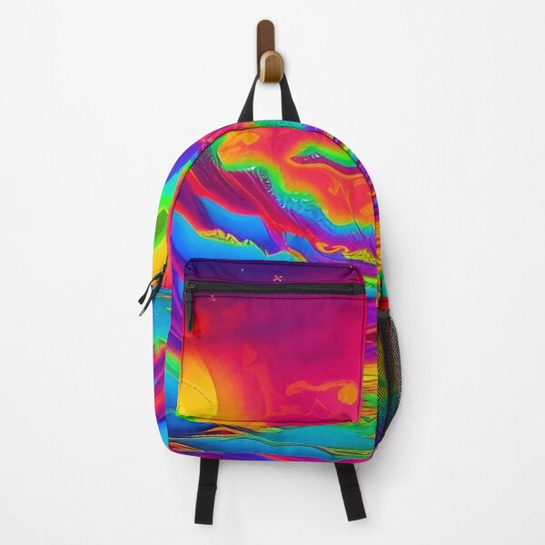 Item preview, Abstraction elemental psychodelic many colors fire and water overlapping art designed and sold by ValleyDream.