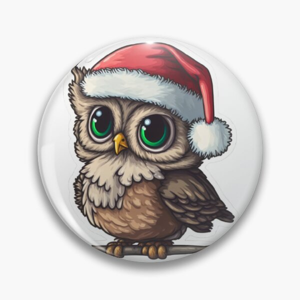 Item preview, Christmas baby owl with santa hat designed and sold by Victorsju.