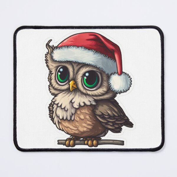 Item preview, Christmas baby owl with santa hat designed and sold by Victorsju.