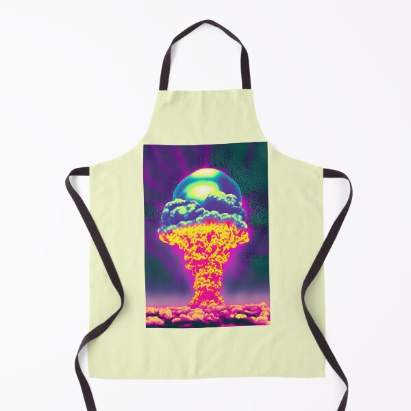 Item preview, Nuclear Explosion Mushroom Cloud Vaporwave Design Artwork designed and sold by StickerBird.