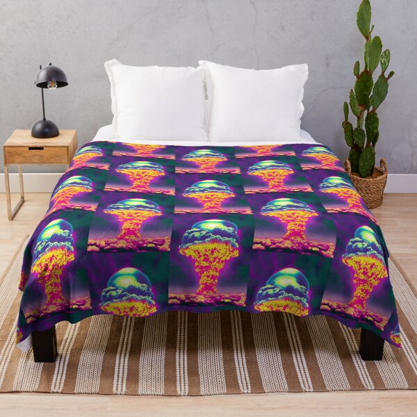 Item preview, Nuclear Explosion Mushroom Cloud Vaporwave Design Artwork designed and sold by StickerBird.