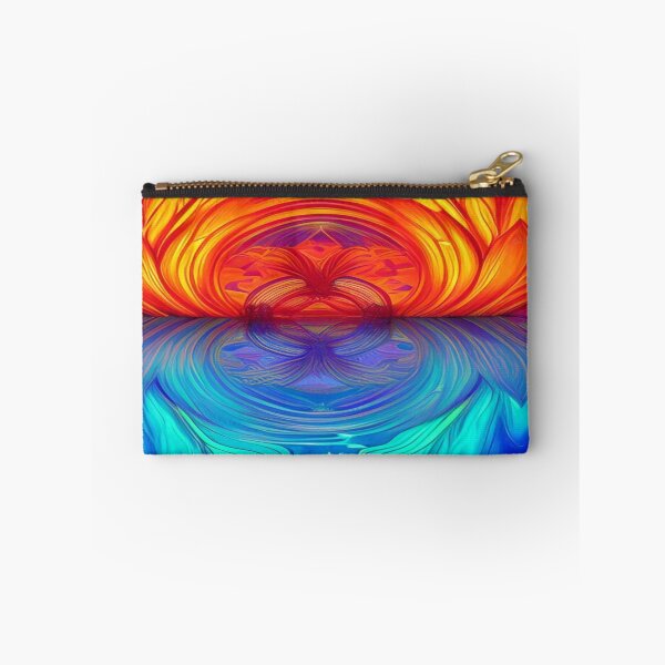 Item preview, Abstraction elemental psychodelic many colors fire and water overlapping art designed and sold by ValleyDream.