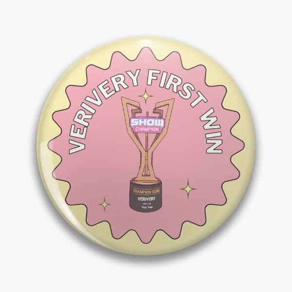 Item preview, Verivery First Win badge  designed and sold by sassysofia.