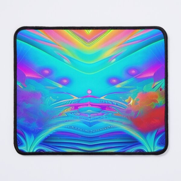 Item preview, Abstraction elemental psychodelic many colors fire and water overlapping art designed and sold by ValleyDream.