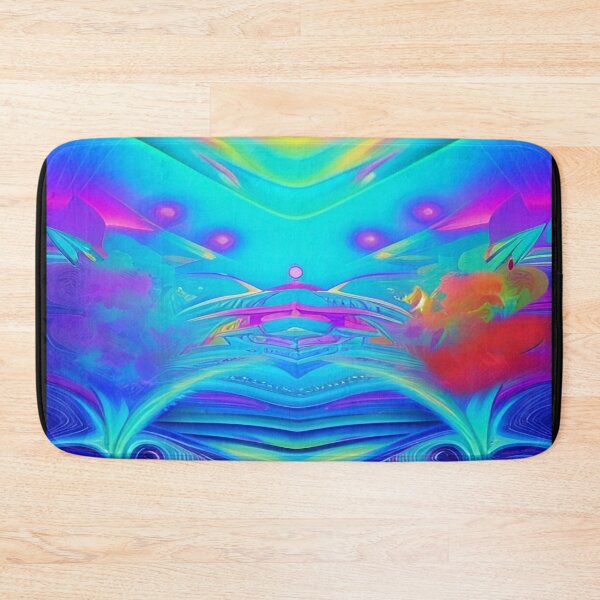 Item preview, Abstraction elemental psychodelic many colors fire and water overlapping art designed and sold by ValleyDream.