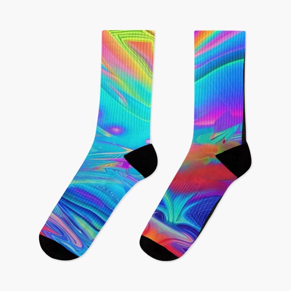 Item preview, Abstraction elemental psychodelic many colors fire and water overlapping art designed and sold by ValleyDream.