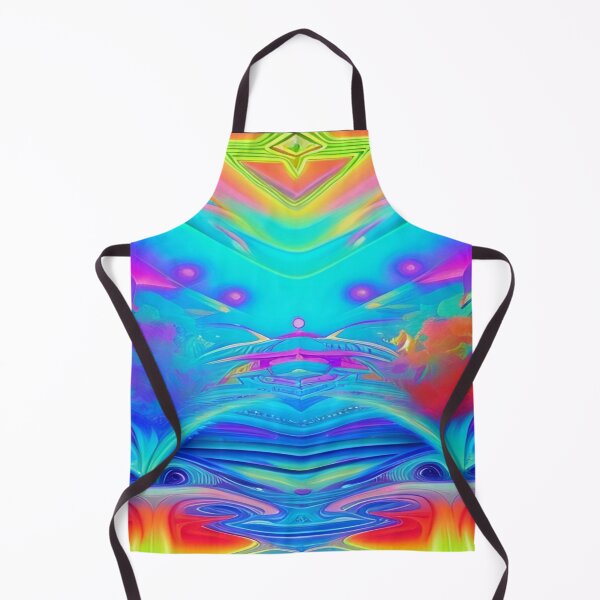 Item preview, Abstraction elemental psychodelic many colors fire and water overlapping art designed and sold by ValleyDream.