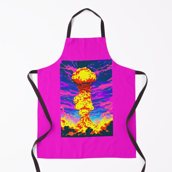 Item preview, Nuclear Explosion Mushroom Cloud Vaporwave Design Artwork designed and sold by StickerBird.