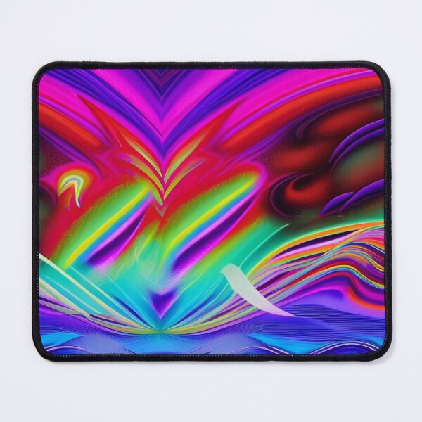 Item preview, Abstraction elemental psychodelic many colors fire and water overlapping art designed and sold by ValleyDream.