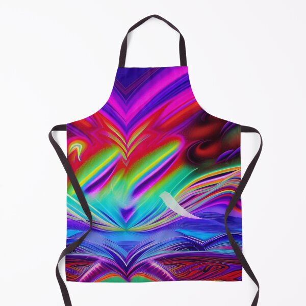Item preview, Abstraction elemental psychodelic many colors fire and water overlapping art designed and sold by ValleyDream.