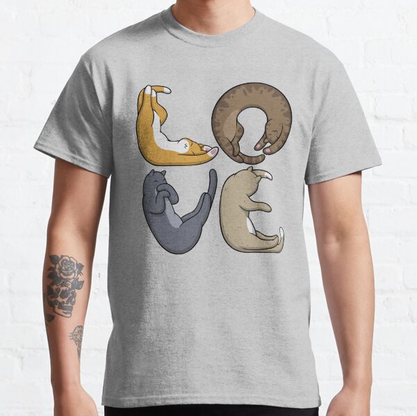 Amour de chat T-shirt classique