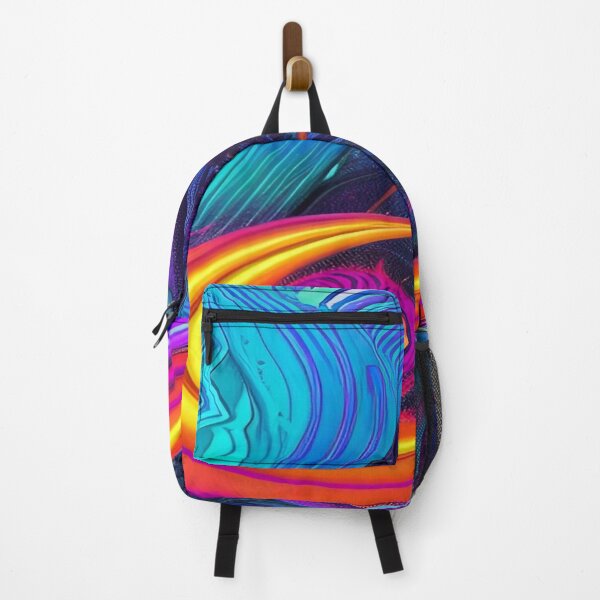 Item preview, Abstraction elemental psychodelic many colors fire and water overlapping art designed and sold by ValleyDream.