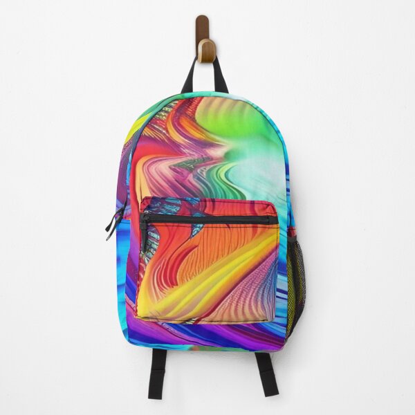 Item preview, Abstraction elemental psychodelic many colors fire and water overlapping art designed and sold by ValleyDream.