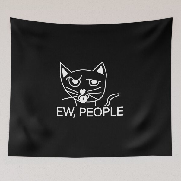 Item preview, Ew, People! cute disgusted funny cat designed and sold by FeelItFree.