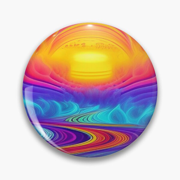 Item preview, Abstraction elemental psychodelic many colors fire and water overlapping art designed and sold by ValleyDream.