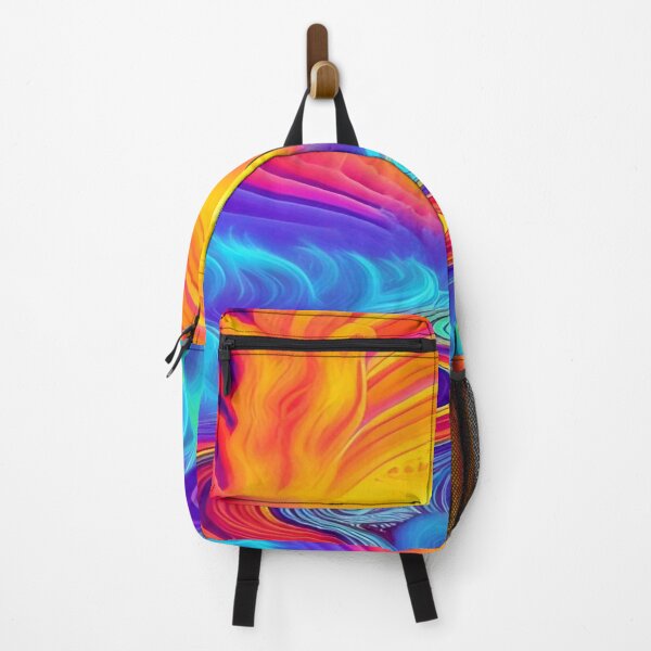 Item preview, Abstraction elemental psychodelic many colors fire and water overlapping art designed and sold by ValleyDream.