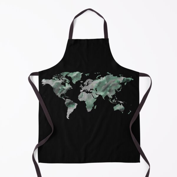 Item preview, Watercolor Map Of The World Silhouette PNG Design XIII designed and sold by Irina Sztukowski.
