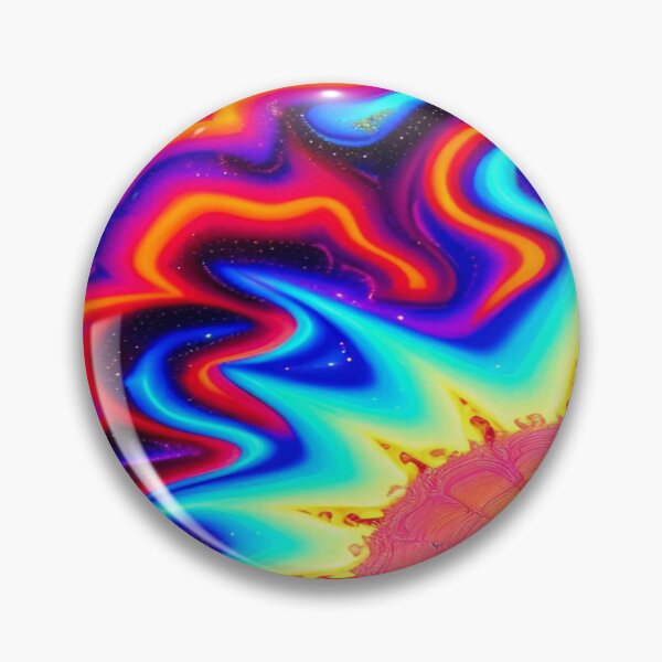 Item preview, Abstraction elemental psychodelic many colors fire and water overlapping art designed and sold by ValleyDream.