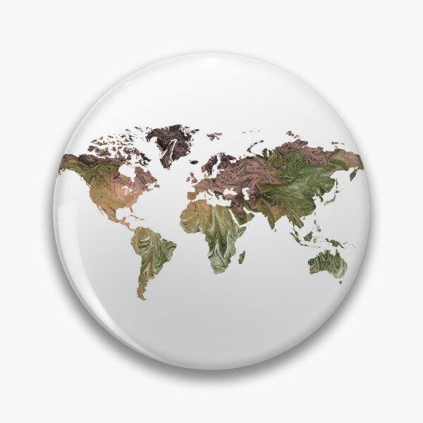 Item preview, Watercolor Map Of The World Silhouette PNG Design XIV designed and sold by Irina Sztukowski.