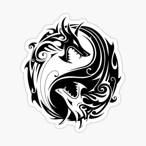 Artikel-Vorschau von Yin Yang Drache T-Shirt, designt und verkauft von guagamela617.