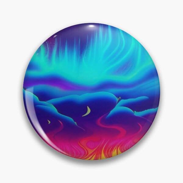 Item preview, Abstraction elemental psychodelic many colors fire and water overlapping art designed and sold by ValleyDream.