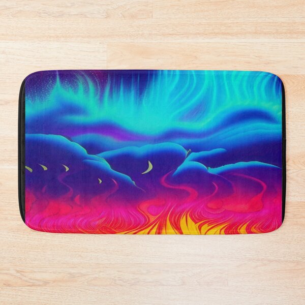 Item preview, Abstraction elemental psychodelic many colors fire and water overlapping art designed and sold by ValleyDream.