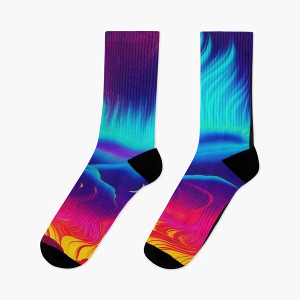Item preview, Abstraction elemental psychodelic many colors fire and water overlapping art designed and sold by ValleyDream.