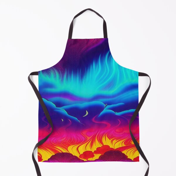 Item preview, Abstraction elemental psychodelic many colors fire and water overlapping art designed and sold by ValleyDream.