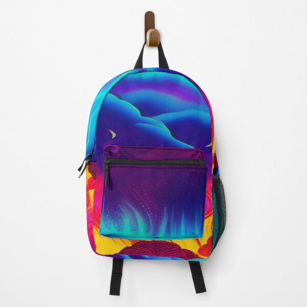 Item preview, Abstraction elemental psychodelic many colors fire and water overlapping art designed and sold by ValleyDream.