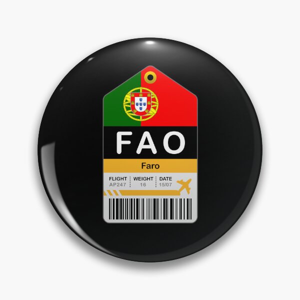 Artikelvorschau, Faro Luggage Tag - Airport entworfen und verkauft von oclatikaz.