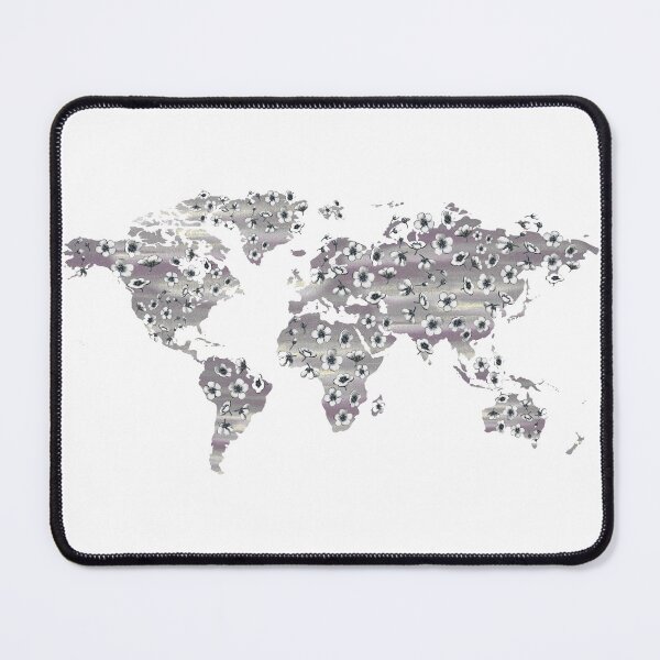 Item preview, Watercolor Map Of The World Silhouette PNG Design XVII designed and sold by Irina Sztukowski.