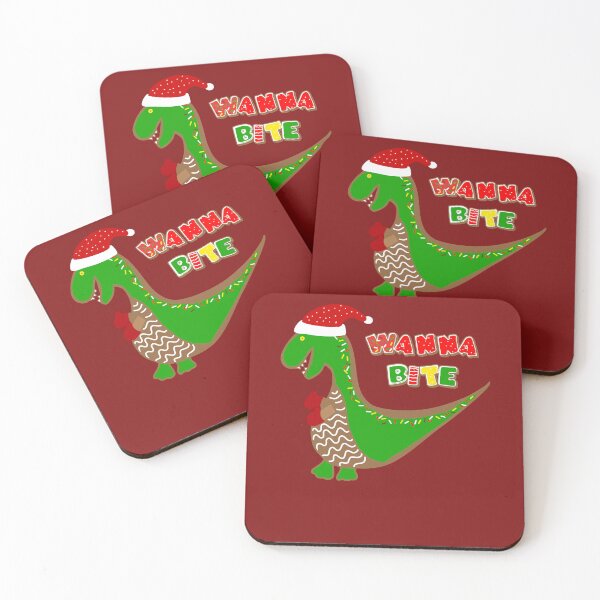 Item preview, Funny Christmas T-Rex Gingerbread Cookie Wanna Bite designed and sold by OliviaGbyKyro.