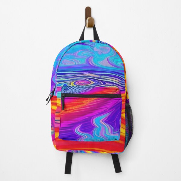 Item preview, Abstraction elemental psychodelic many colors fire and water overlapping art designed and sold by ValleyDream.