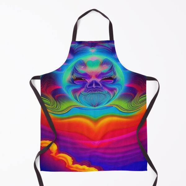 Item preview, Abstraction elemental psychodelic many colors fire and water overlapping art designed and sold by ValleyDream.