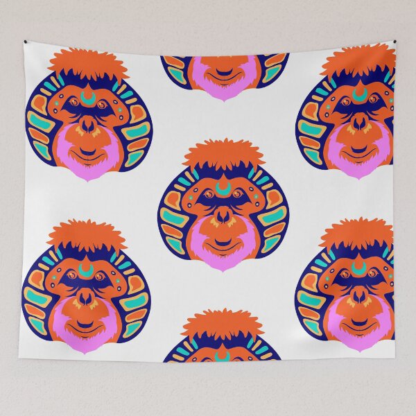 Item preview, Multi Color Monkey  designed and sold by Mitinagroup.