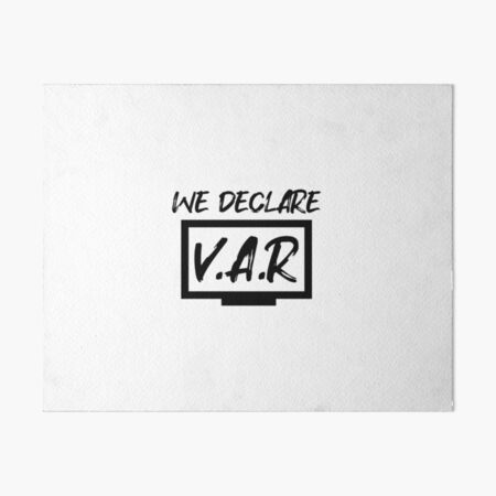 Item preview, We Declare VAR Football (Black) designed and sold by Aerodin.
