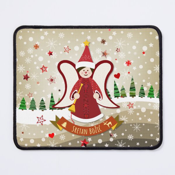 Item preview, Christmas Angel "Sretan Božić" designed and sold by MC Art Studio.