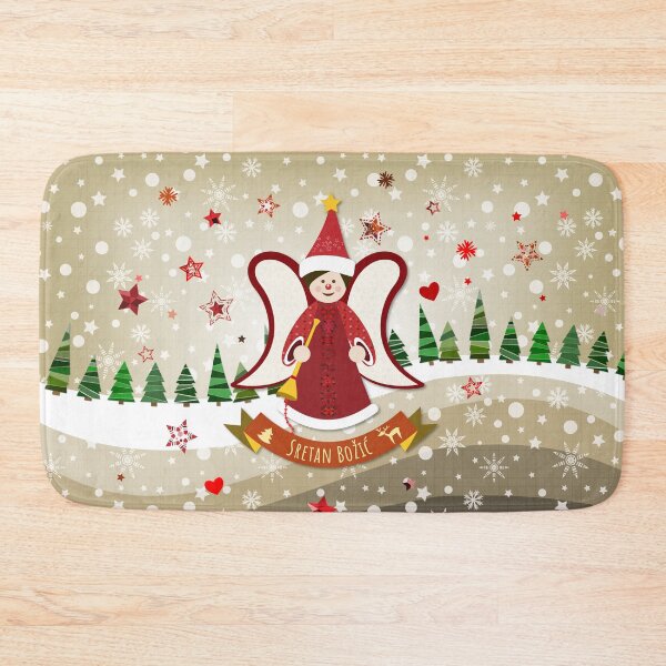 Item preview, Christmas Angel "Sretan Božić" designed and sold by MC Art Studio.