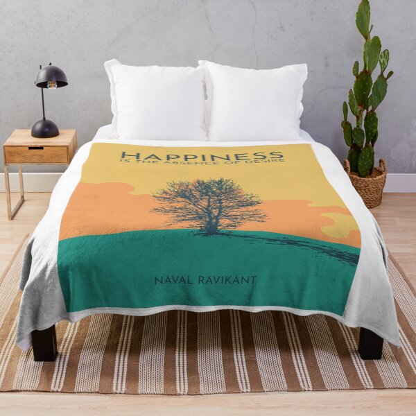 Item preview, Inspirational Happiness Quote (Naval Ravikant) designed and sold by TKsuited.