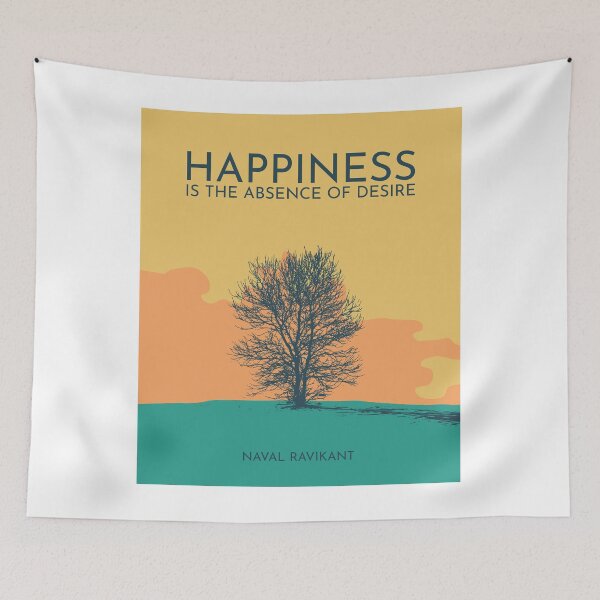 Item preview, Inspirational Happiness Quote (Naval Ravikant) designed and sold by TKsuited.