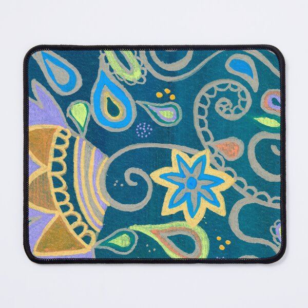 Item preview, Blue Floral Paisley Design designed and sold by Janine-Brewster.