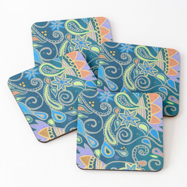 Item preview, Blue Floral Paisley Design designed and sold by Janine-Brewster.