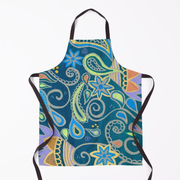 Item preview, Blue Floral Paisley Design designed and sold by Janine-Brewster.